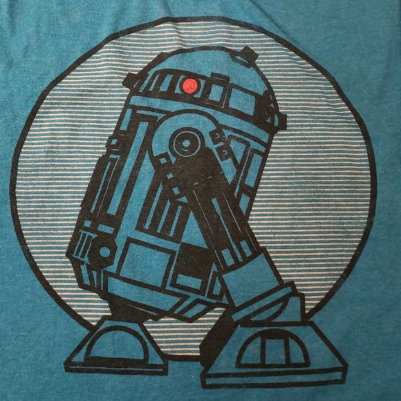 Star Wars R2D2 Light blue t-shirt size 2XL - Picture 3 of 3